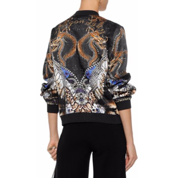 Camilla Dragon Lady Bomber Jacket XS b114E - Picture 1 of 9